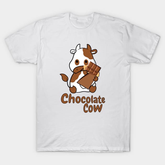 Chocolate cow, Chocolate milk T-Shirt by Hetsters Designs